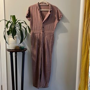 Free People | mauve lightweight jumpsuit